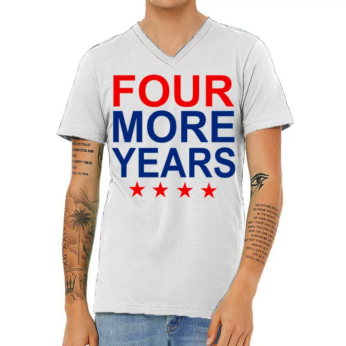 Four More Years Re-Elect Trump V-Neck T-Shirt