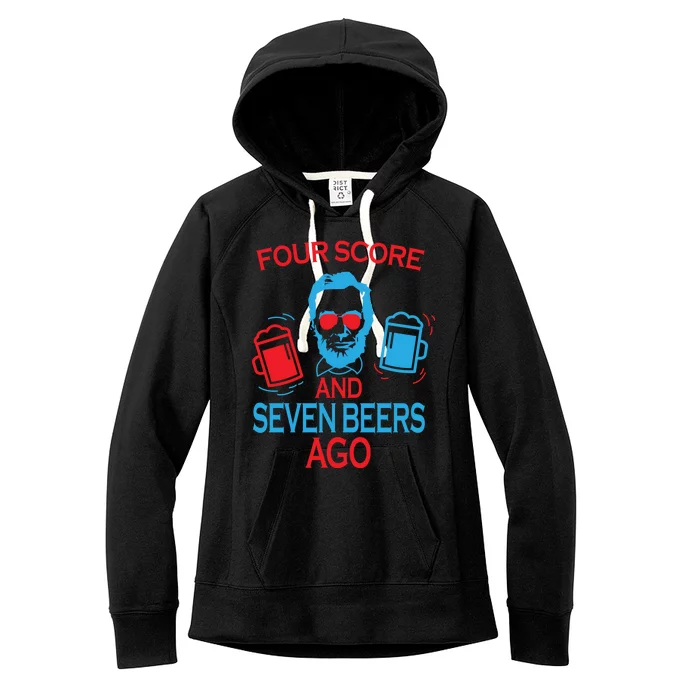 Four Score and Seven Beers Ago Women's Fleece Hoodie