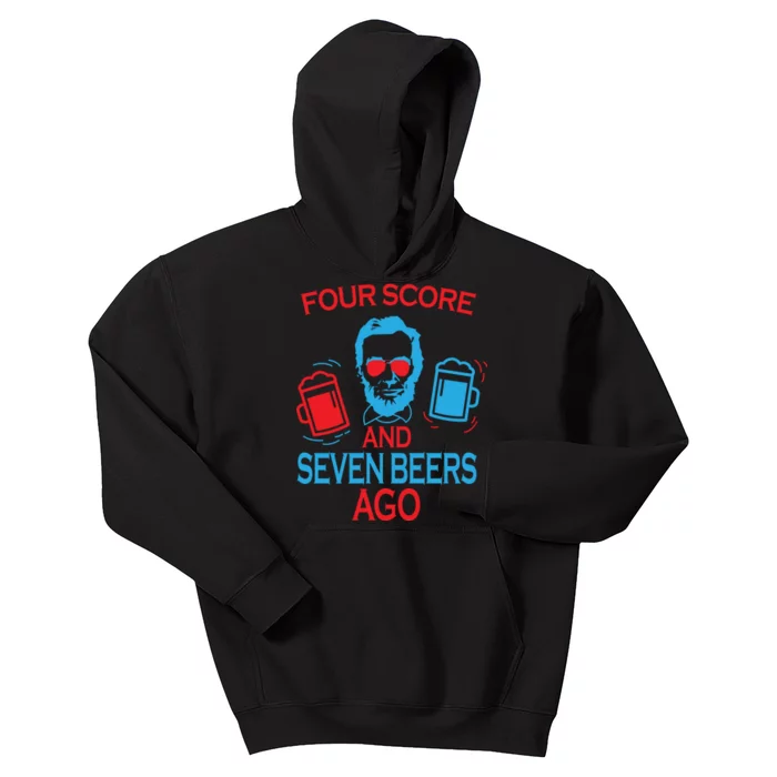 Four Score and Seven Beers Ago Kids Hoodie