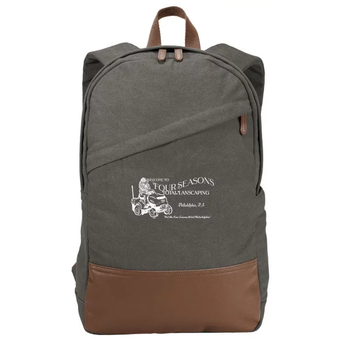 Four Seasons Total Landscaping Cotton Canvas Backpack