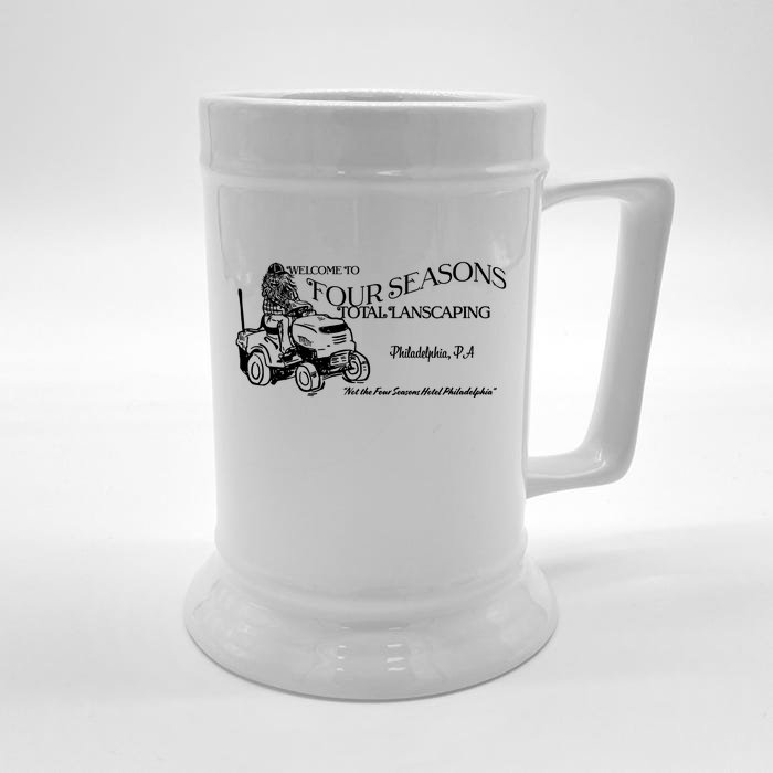 Four Seasons Total Landscaping Front & Back Beer Stein