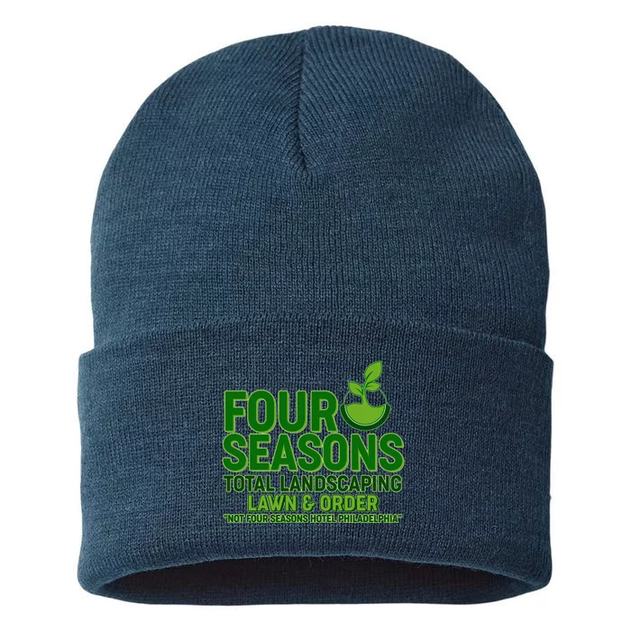 Four Seasons Total Landscaping Lawn And Order Sustainable Knit Beanie