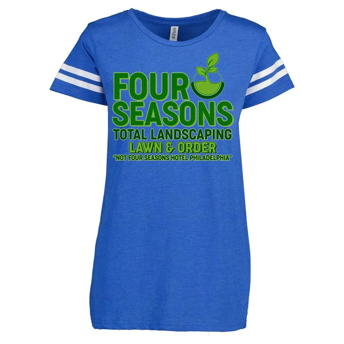 Four Seasons Total Landscaping Lawn And Order Enza Ladies Jersey Football T-Shirt