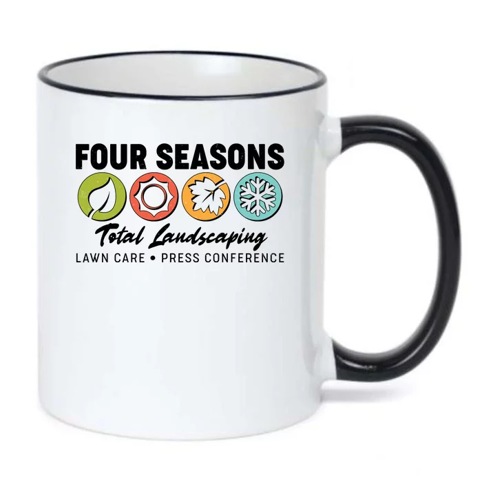 Four Seasons Total Landscaping Lawn Care Press Conference Black Color Changing Mug