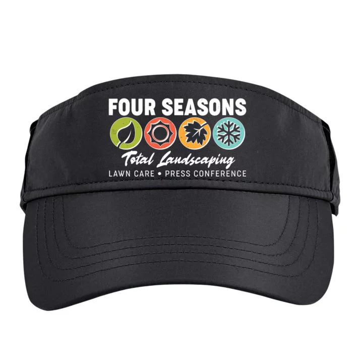 Four Seasons Total Landscaping Lawn Care Press Conference Adult Drive Performance Visor