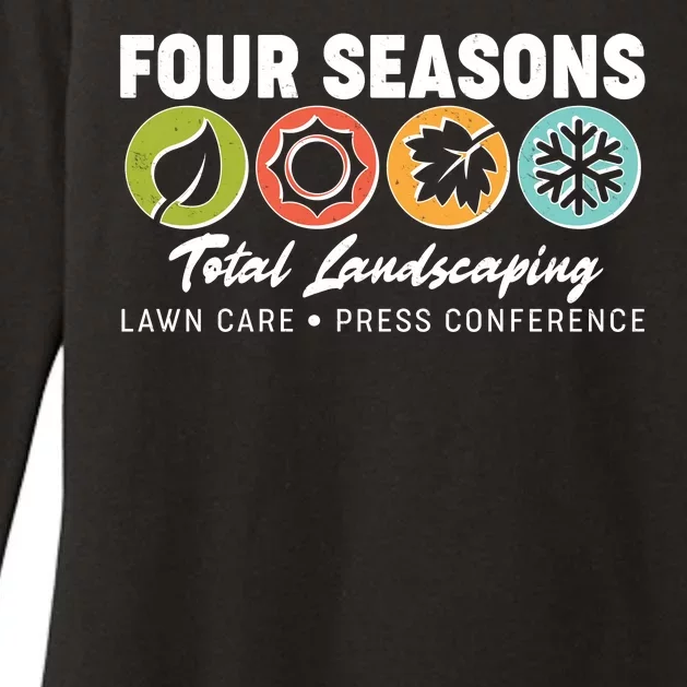 Four Seasons Total Landscaping Lawn Care Press Conference Womens CVC Long Sleeve Shirt