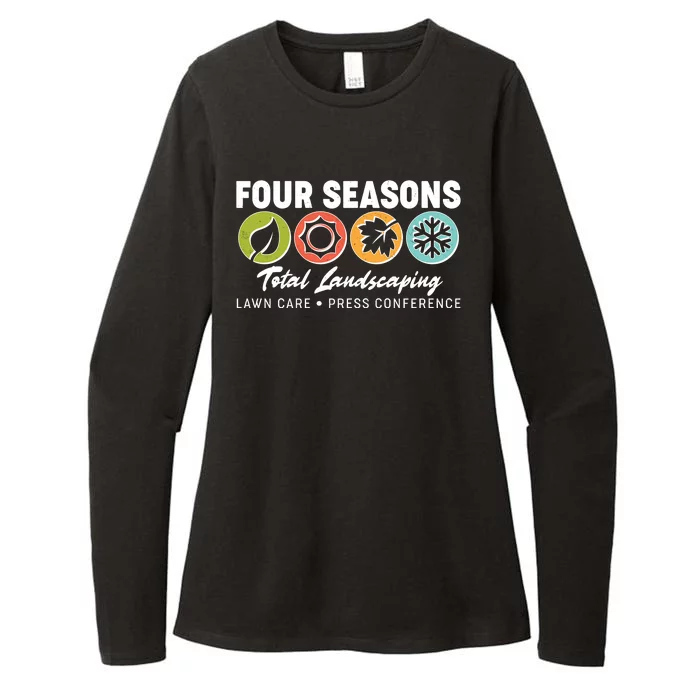 Four Seasons Total Landscaping Lawn Care Press Conference Womens CVC Long Sleeve Shirt