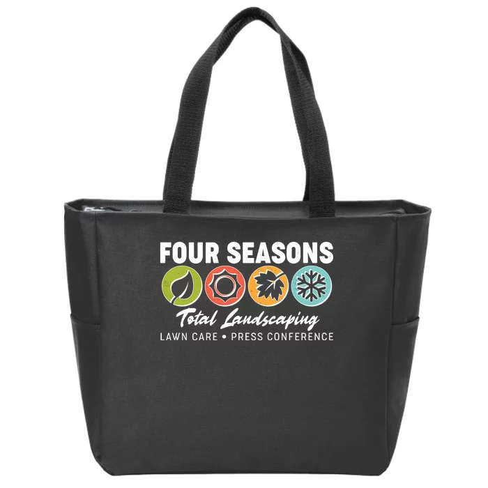 Four Seasons Total Landscaping Lawn Care Press Conference Zip Tote Bag