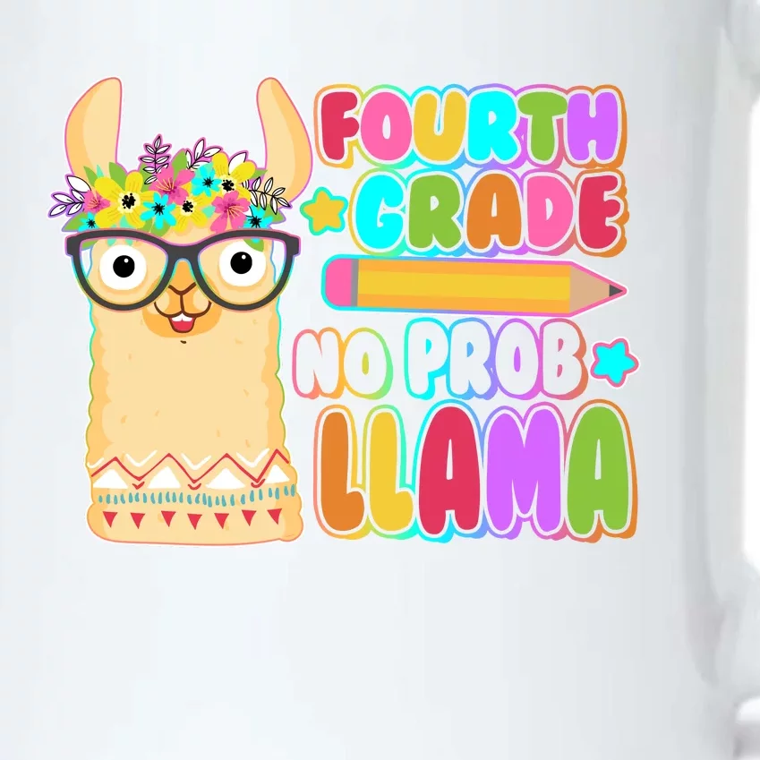 Fourth Grade No Prob Llama 4th Grade Students Teachers Black Color Changing Mug