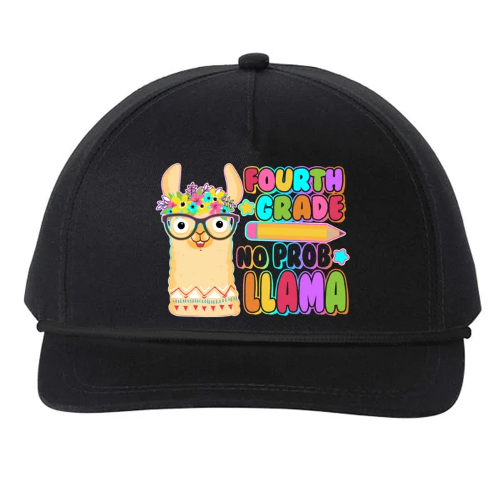 Fourth Grade No Prob Llama 4th Grade Students Teachers Snapback Five-Panel Rope Hat