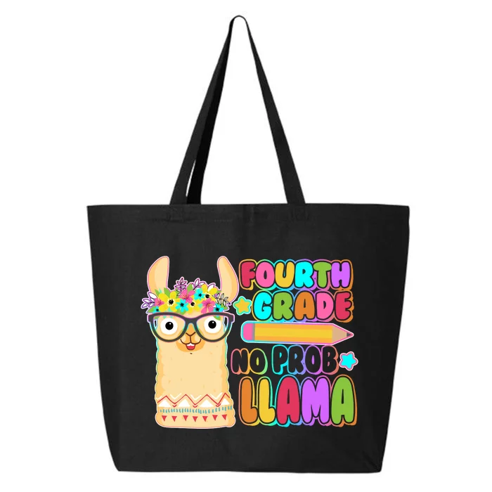 Fourth Grade No Prob Llama 4th Grade Students Teachers 25L Jumbo Tote