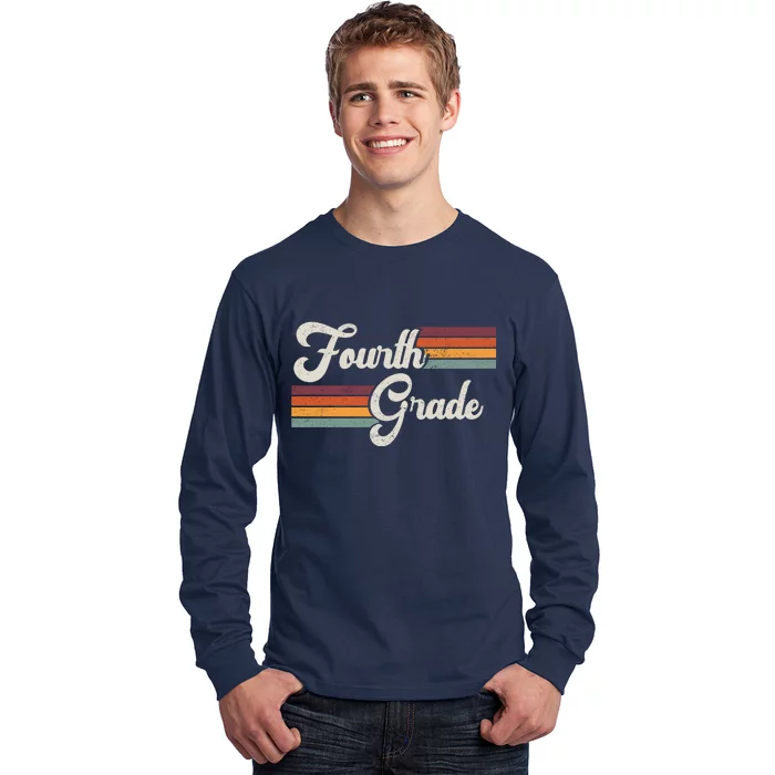 Fourth Grade Retro Vintage Long Sleeve Shirt