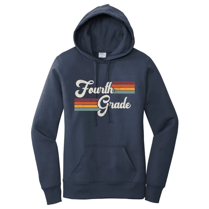 Fourth Grade Retro Vintage Women's Pullover Hoodie