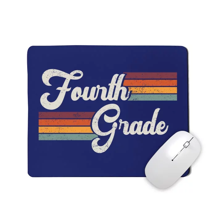 Fourth Grade Retro Vintage Mousepad