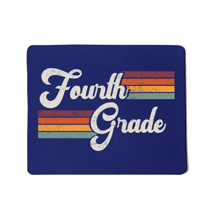 Fourth Grade Retro Vintage Mousepad