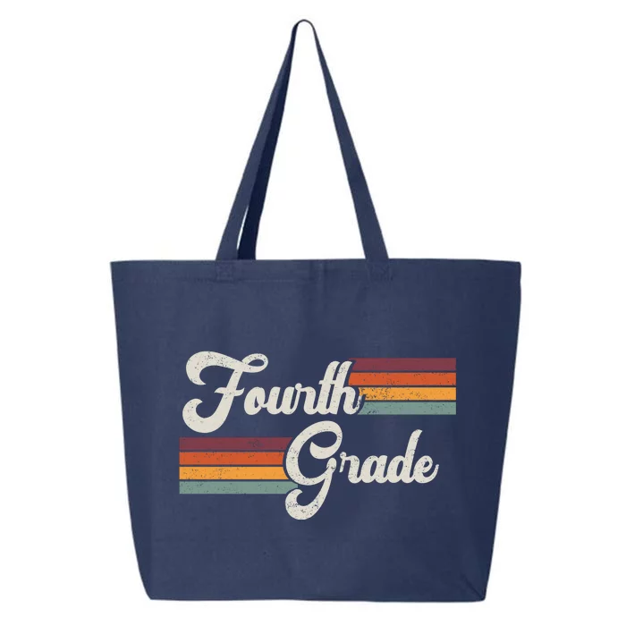 Fourth Grade Retro Vintage 25L Jumbo Tote