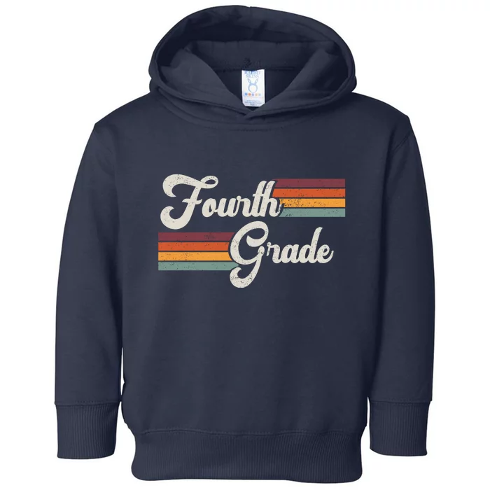 Fourth Grade Retro Vintage Toddler Hoodie