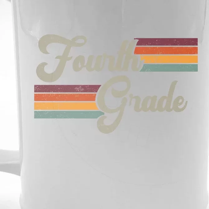 Fourth Grade Retro Vintage Front & Back Beer Stein