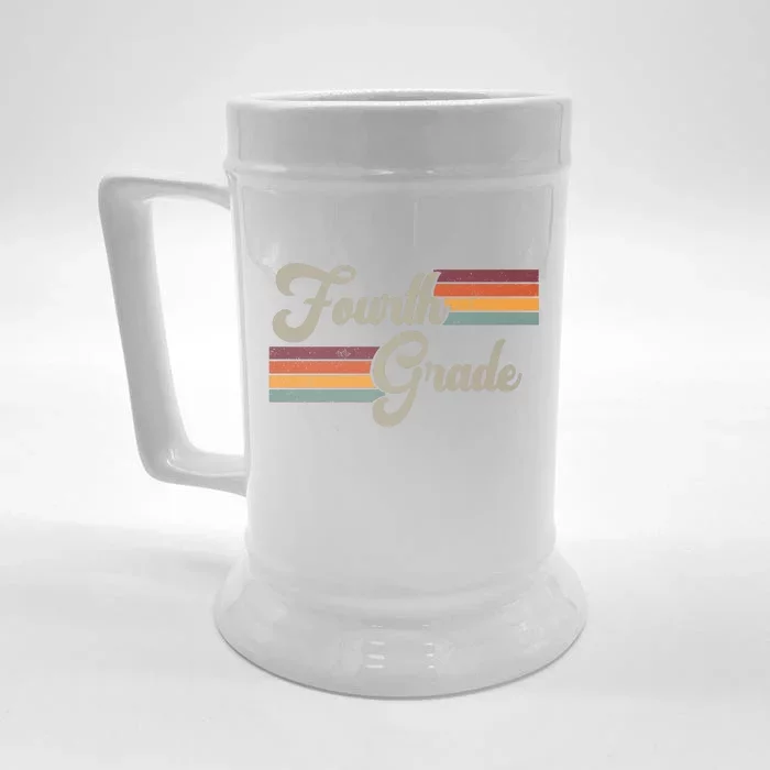 Fourth Grade Retro Vintage Front & Back Beer Stein