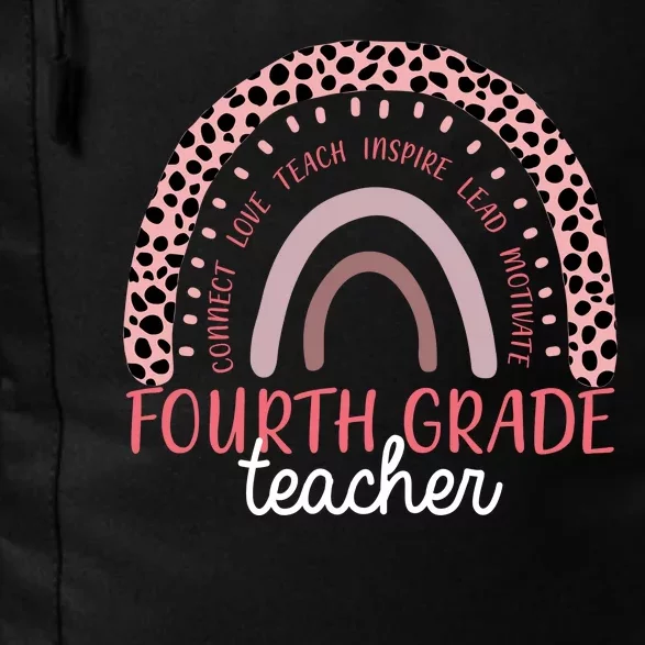 Fourth Grade Teacher Cute Inspiring Rainbow Daily Commute Backpack