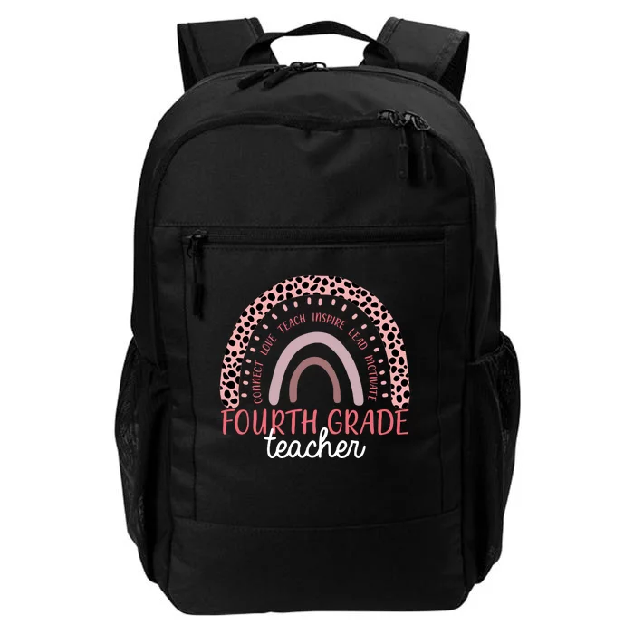 Fourth Grade Teacher Cute Inspiring Rainbow Daily Commute Backpack