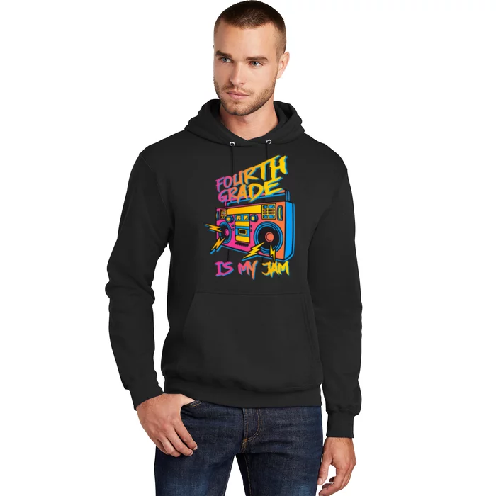 Fourth Grade Teacher Retro Hoodie