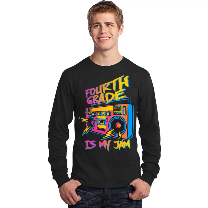 Fourth Grade Teacher Retro Long Sleeve Shirt