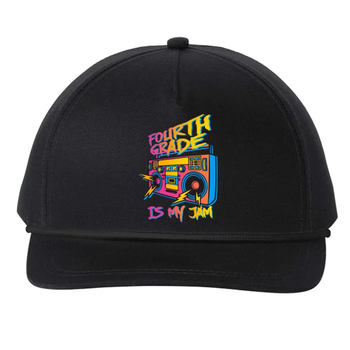 Fourth Grade Teacher Retro Snapback Five-Panel Rope Hat