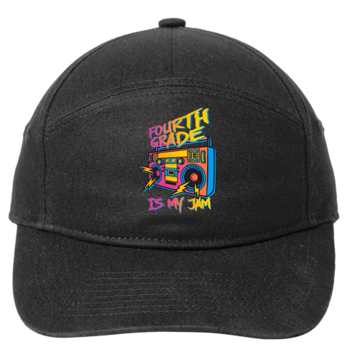 Fourth Grade Teacher Retro 7-Panel Snapback Hat