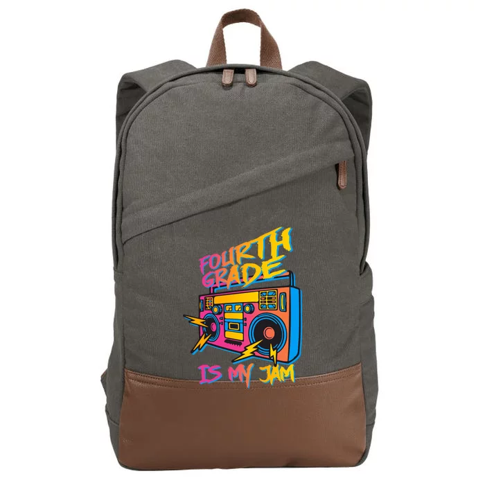 Fourth Grade Teacher Retro Cotton Canvas Backpack