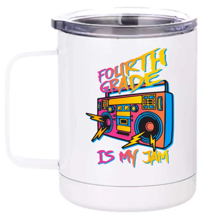 Fourth Grade Teacher Retro Front & Back 12oz Stainless Steel Tumbler Cup