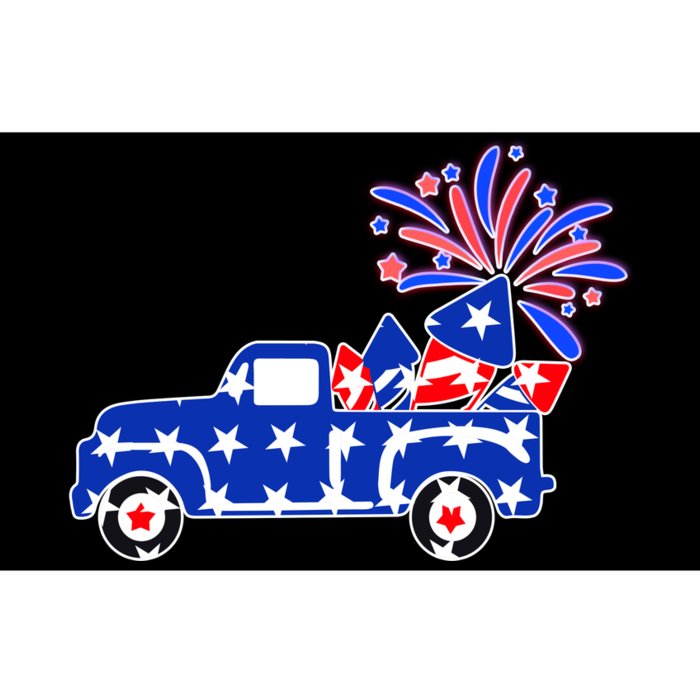 Fourth of July Fireworks Pickup Truck Bumper Sticker