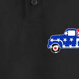 Fourth of July Fireworks Pickup Truck Dry Zone Grid Performance Polo