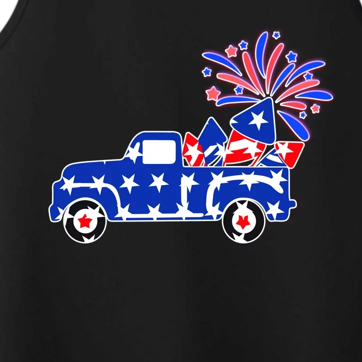 Fourth of July Fireworks Pickup Truck Performance Tank