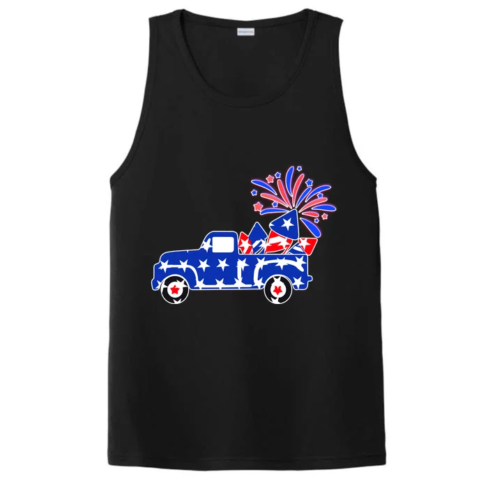 Fourth of July Fireworks Pickup Truck Performance Tank