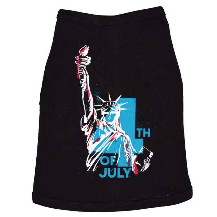 Fourth Of July Statue Of Liberty Doggie Tank