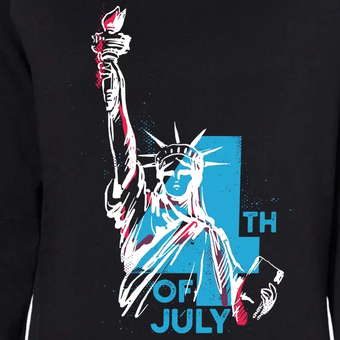 Fourth Of July Statue Of Liberty Womens California Wash Sweatshirt