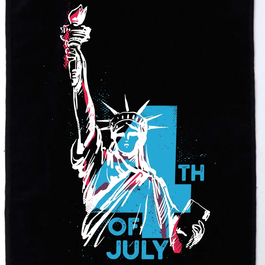 Fourth Of July Statue Of Liberty Platinum Collection Golf Towel