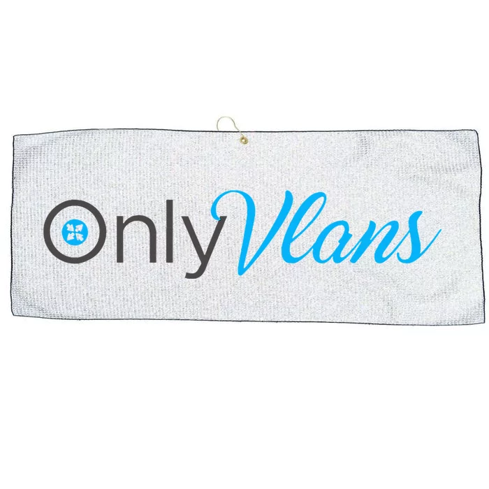 Funny Only Vlans Network Engineering Large Microfiber Waffle Golf Towel