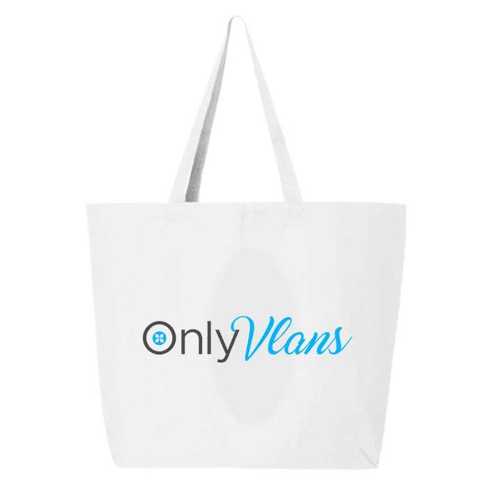 Funny Only Vlans Network Engineering 25L Jumbo Tote