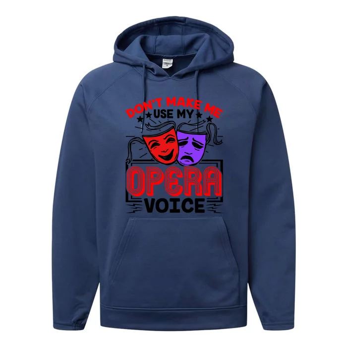 Funny Opera Voice Lover Singer Performer Songwriter Vocalist Cool Gift Performance Fleece Hoodie