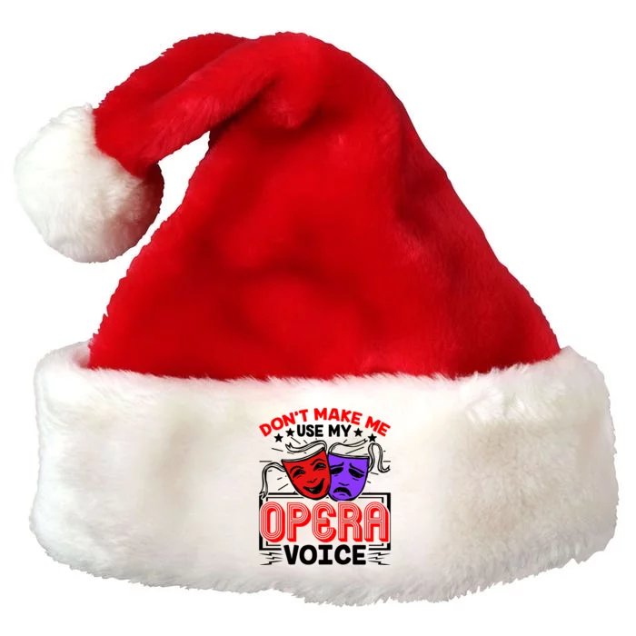 Funny Opera Voice Lover Singer Performer Songwriter Vocalist Cool Gift Premium Christmas Santa Hat