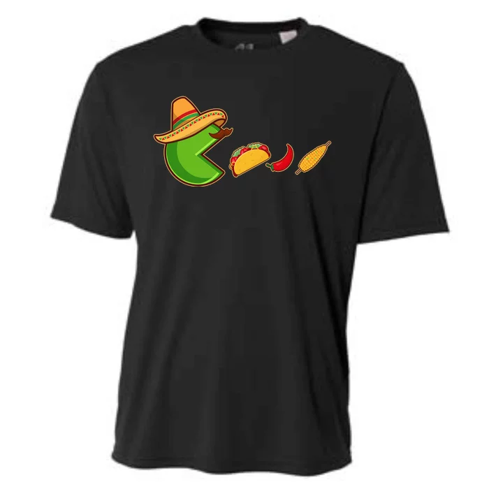 Funny Oldschool Video Game Cinco De Mayo Cooling Performance Crew T-Shirt