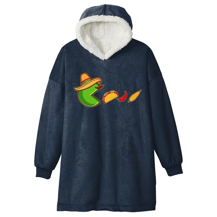 Funny Oldschool Video Game Cinco De Mayo Hooded Wearable Blanket