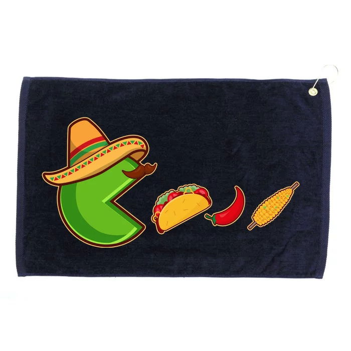 Funny Oldschool Video Game Cinco De Mayo Grommeted Golf Towel