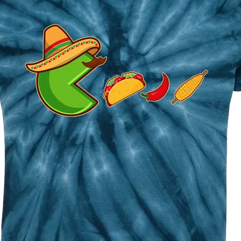 Funny Oldschool Video Game Cinco De Mayo Kids Tie-Dye T-Shirt