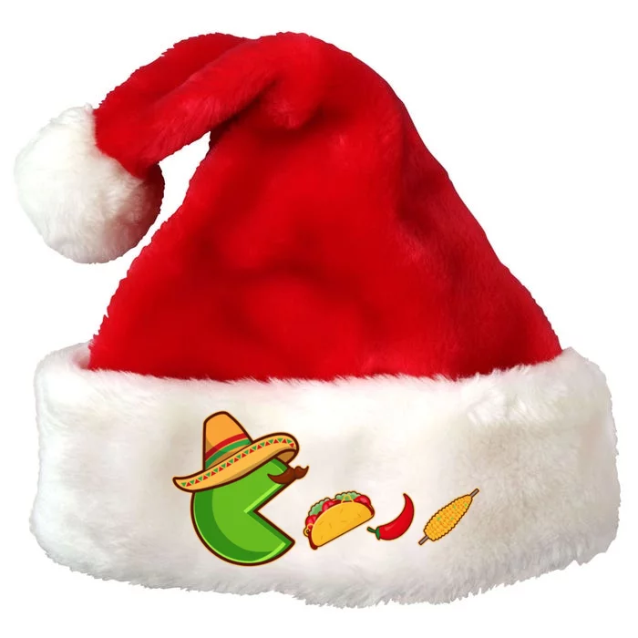 Funny Oldschool Video Game Cinco De Mayo Premium Christmas Santa Hat