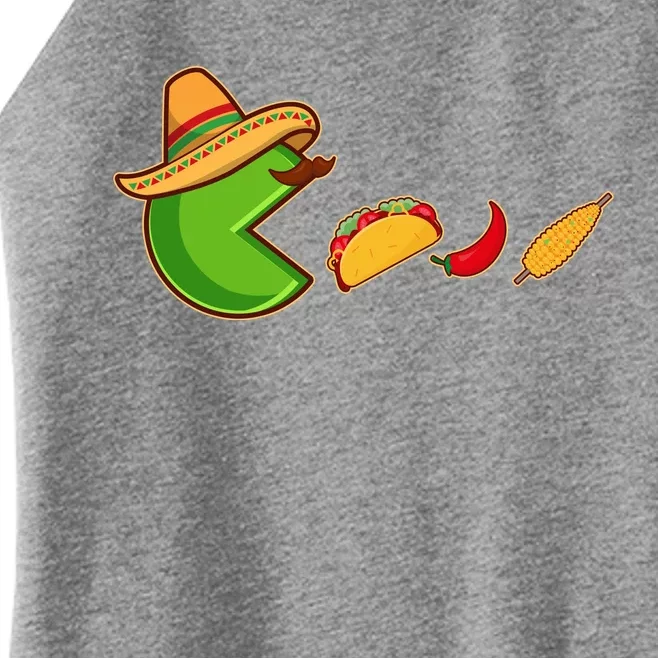 Funny Oldschool Video Game Cinco De Mayo Women’s Perfect Tri Rocker Tank