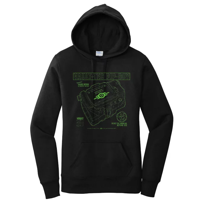 Fall Out Vault Tec Pip Boy Women's Pullover Hoodie