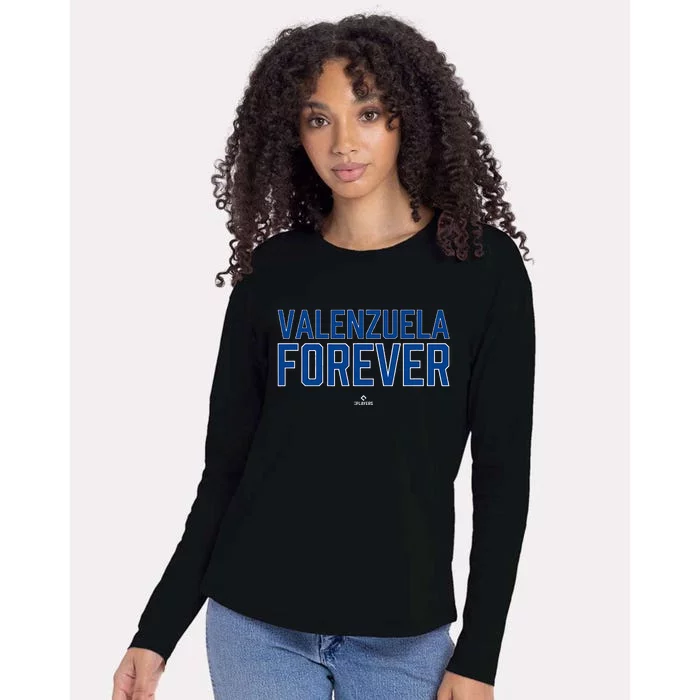 Forever Oscar Valenzuela Prospect Baseball Fan Gear Womens Cotton Relaxed Long Sleeve T-Shirt